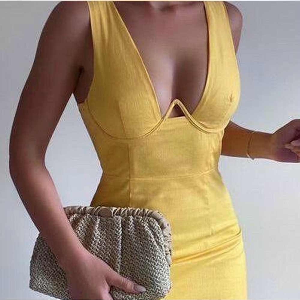 Yellow Mini Dress - Picture 3 of 3